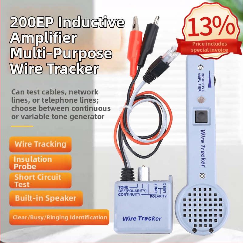 200EP детектор за намиране на линии – тегло 0,3 кг; включва приемник и предавател; гаранция 1 година.