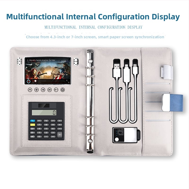 A5 bilježnica s umjetnom kožom, vezanje s odvojivim listovima, 80 g/m² papir, 50–100 stranica