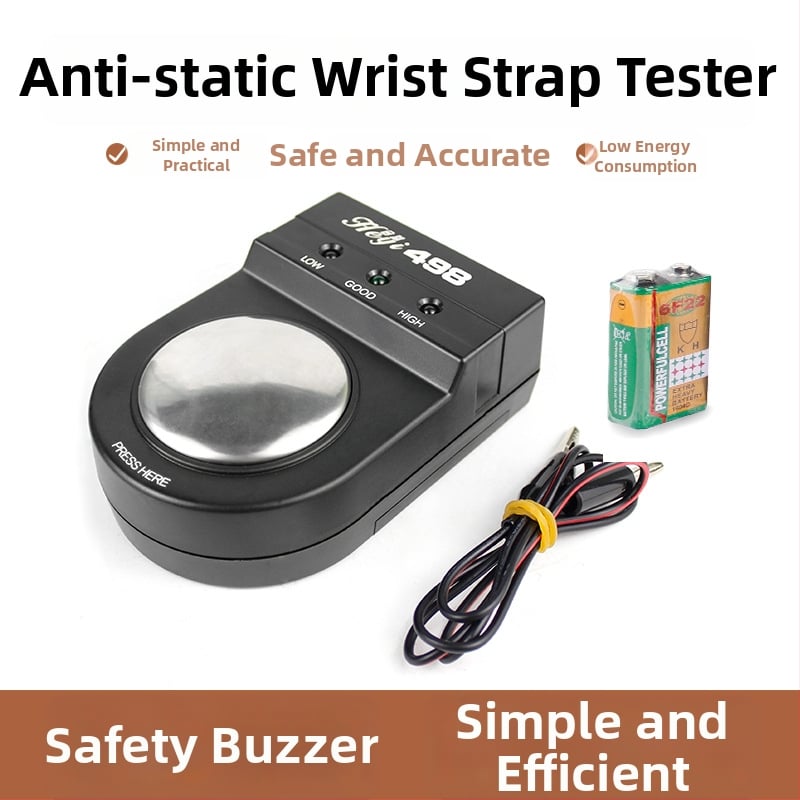 Anti-sztatikus csuklópánt teszter vezetékes és vezeték nélküli opciókkal — elektrostatikus tesztelés, Heyi márka, Tester sorozat