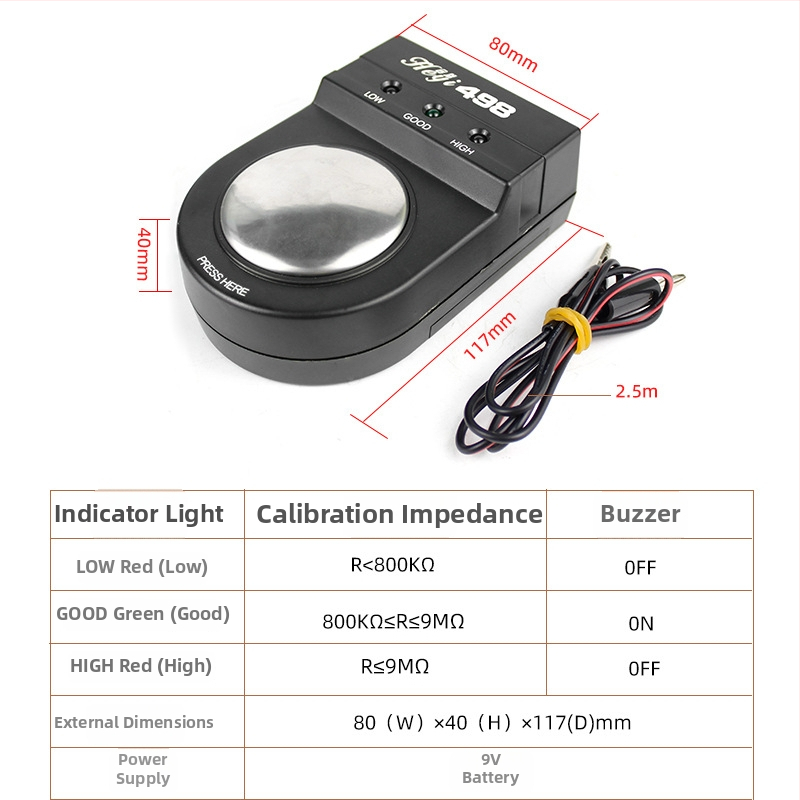 Anti-sztatikus csuklópánt teszter vezetékes és vezeték nélküli opciókkal — elektrostatikus tesztelés, Heyi márka, Tester sorozat