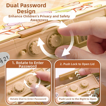 Yitong tolltartó jelszavas záródással, kétszintes, nagy kapacitású, diákoknak, modell Yt-1239e, anyag: műanyag