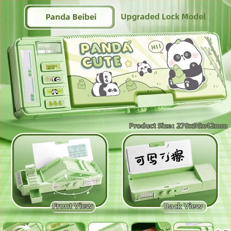 Yitong tolltartó jelszavas záródással, kétszintes, nagy kapacitású, diákoknak, modell Yt-1239e, anyag: műanyag