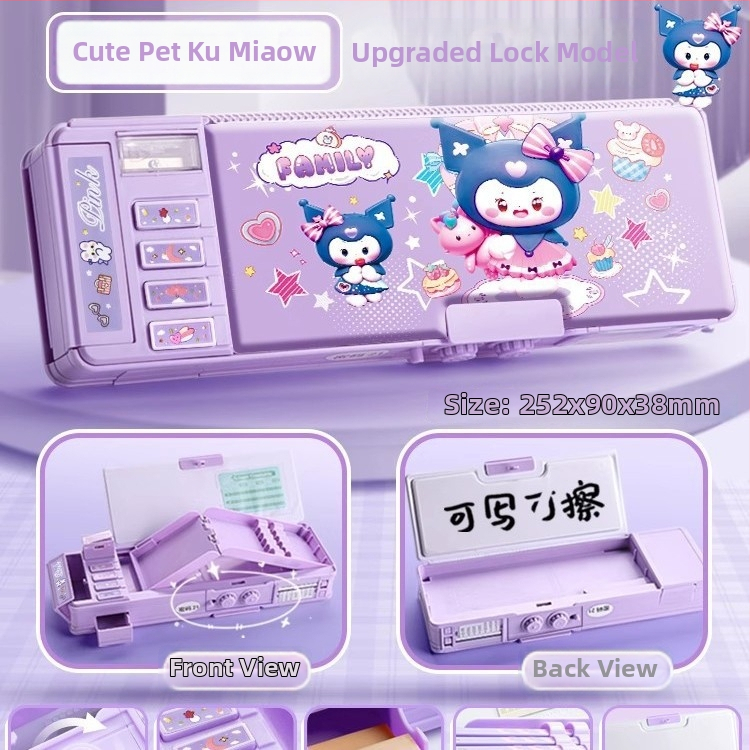 Yitong tolltartó jelszavas záródással, kétszintes, nagy kapacitású, diákoknak, modell Yt-1239e, anyag: műanyag