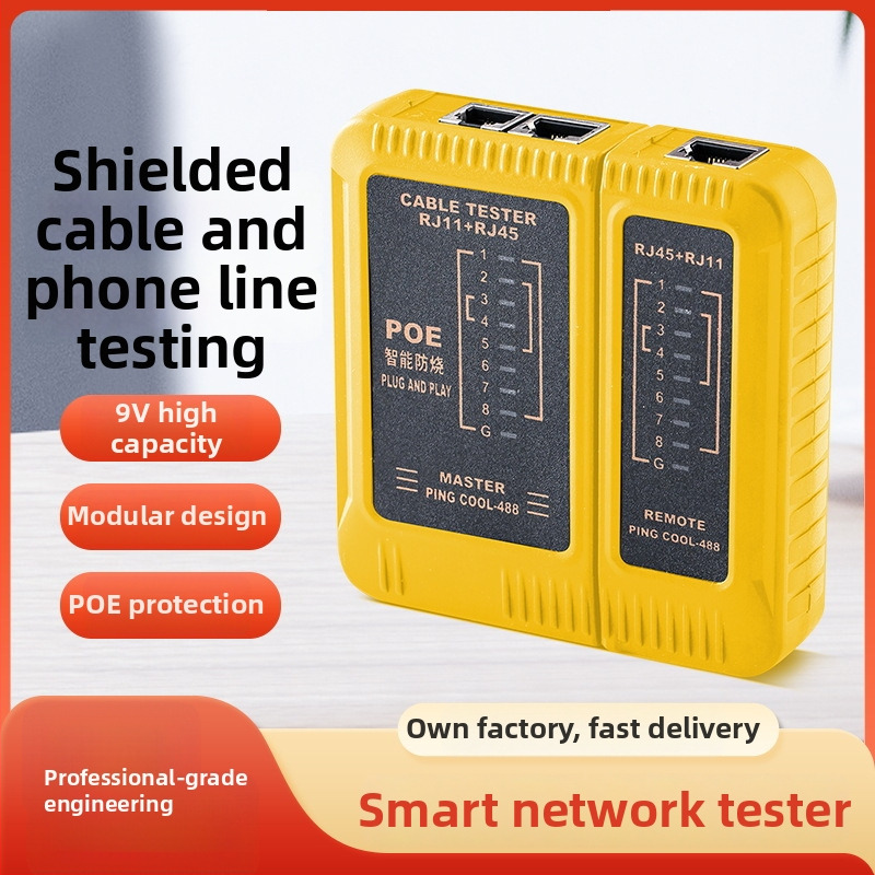 Sieťový testovací prístroj – Model 488, Tester telefónnej siete, Hmotnosť 0,09 kg, OEM k dispozícii, Uvedené na trh 2023