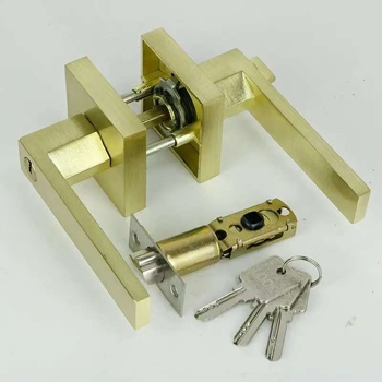 Jh201 Κλειδαριά λαβής από κράμα αλουμινίου με τρεις μπάρες για πόρτες από ξύλο, δωμάτια, μπάνια, αποθήκες και γραφεία
