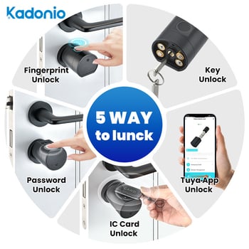 Έξυπνος κυλινδρος πόρτας 0704: πρόσβαση με δακτυλικό αποτύπωμα, κωδικό, εφαρμογή και κάρτα; 50 αποθηκευμένα δακτυλικά αποτυπώματα; >100000 ξεκλειδώσεις; σάρωση <1s; λειτουργεί από -20°C έως 55°C