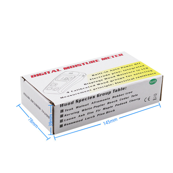 Fa nedvességmérő | Nedvességtartalom mérése | Alkalmas fa padlókhoz és kartondobozokhoz (Márka: Record Work)