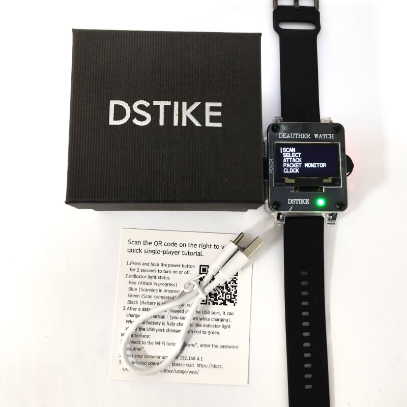 Deauther Watch X II – alat za testiranje WiFi napada i obrane za IoT sigurnost (DSTIKE, IoT sigurnost, Razina zaštite 1)