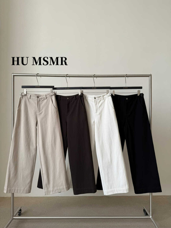 Humsmr Ženske pamučne hlače ravnog kroja, svakodnevne, debeo materijal, 95%+ pamuk, elegantan gradski stil, G0202