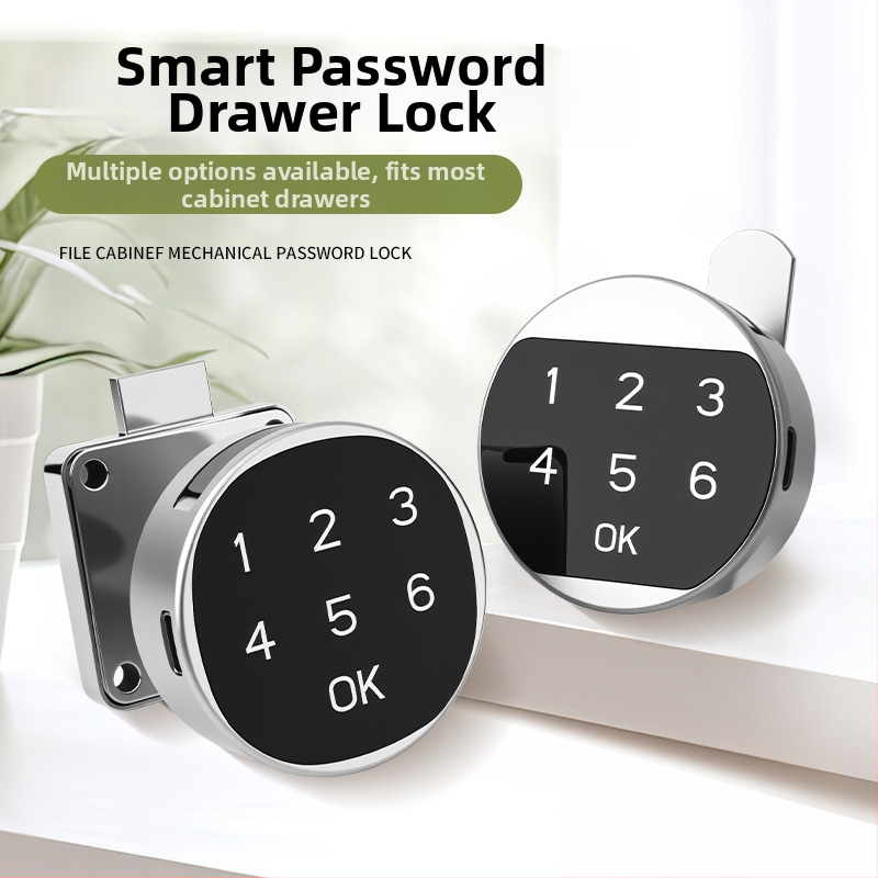 Digitalno pametno zaključavanje za garderobu i ormariće — legura, pogodna za poštanske sandučiće, metalne ormare i arhivske ormariće, moderan minimalistički stil