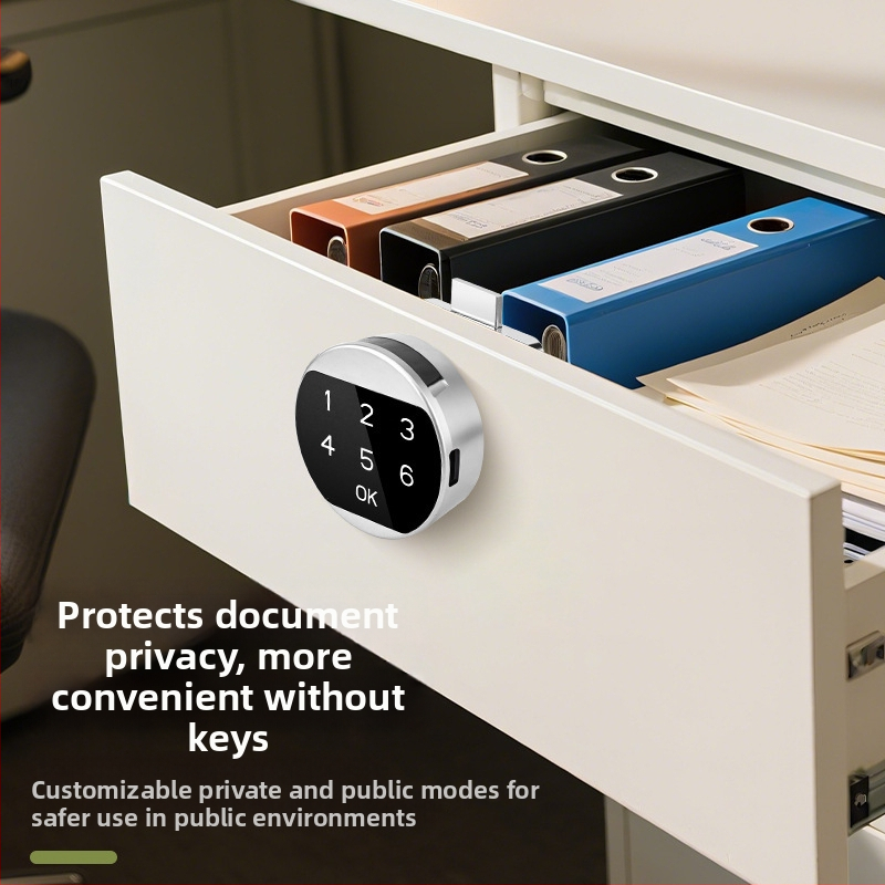 Digitalno pametno zaključavanje za garderobu i ormariće — legura, pogodna za poštanske sandučiće, metalne ormare i arhivske ormariće, moderan minimalistički stil