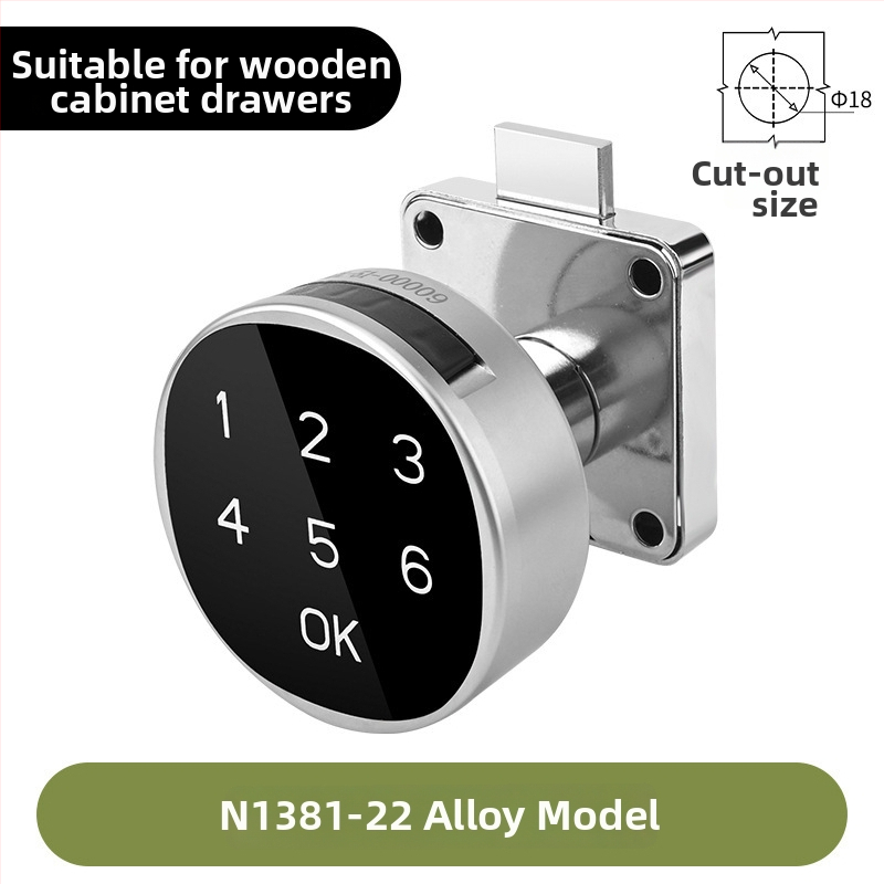 Digitalno pametno zaključavanje za garderobu i ormariće — legura, pogodna za poštanske sandučiće, metalne ormare i arhivske ormariće, moderan minimalistički stil