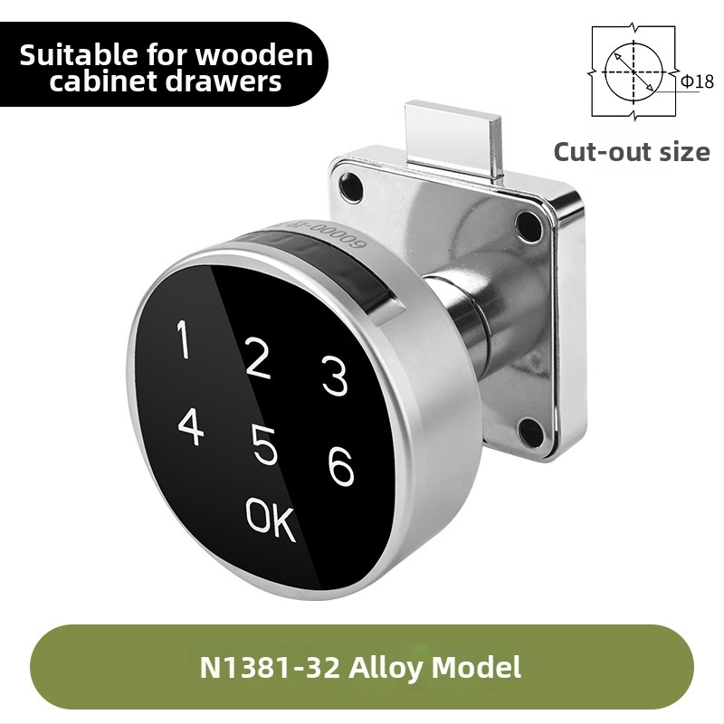 Digitalno pametno zaključavanje za garderobu i ormariće — legura, pogodna za poštanske sandučiće, metalne ormare i arhivske ormariće, moderan minimalistički stil