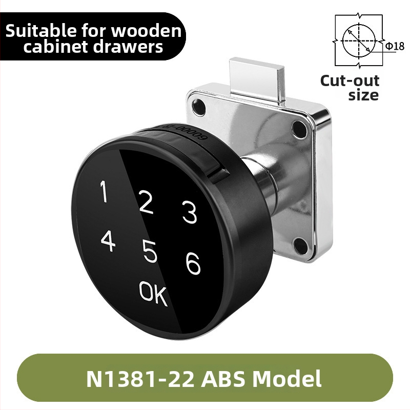 Digitalno pametno zaključavanje za garderobu i ormariće — legura, pogodna za poštanske sandučiće, metalne ormare i arhivske ormariće, moderan minimalistički stil