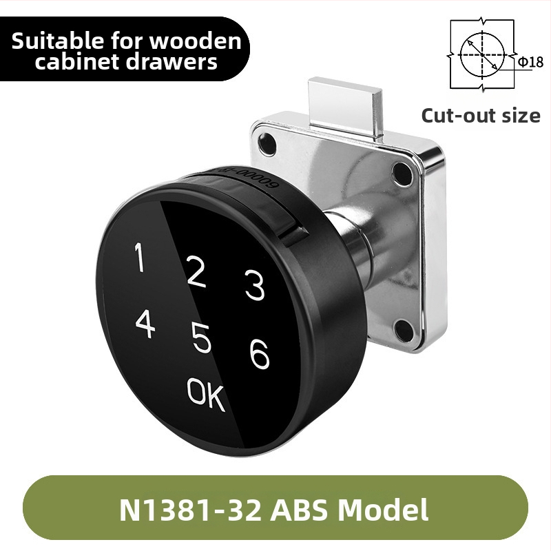 Digitalno pametno zaključavanje za garderobu i ormariće — legura, pogodna za poštanske sandučiće, metalne ormare i arhivske ormariće, moderan minimalistički stil