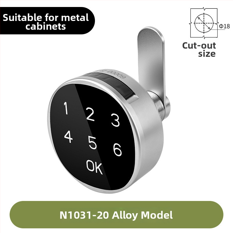 Digitalno pametno zaključavanje za garderobu i ormariće — legura, pogodna za poštanske sandučiće, metalne ormare i arhivske ormariće, moderan minimalistički stil