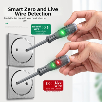 Viacfunkčný tester pero pre elektrikárov s LED indikátorom a magnetickou skrutkou