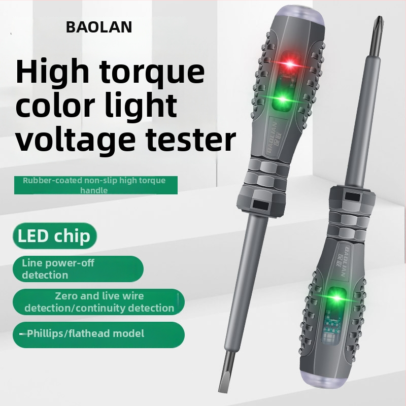 Viacfunkčný tester pero pre elektrikárov s LED indikátorom a magnetickou skrutkou