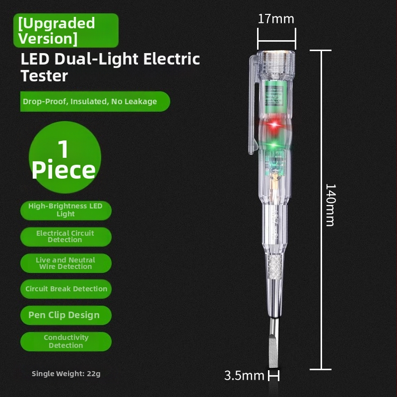 Viacfunkčný tester pero pre elektrikárov s LED indikátorom a magnetickou skrutkou