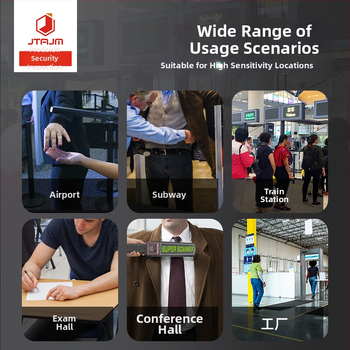 Ručný detektor kovov MD-3003B1 od JTAJM, prenosné bezpečnostné zariadenie s akusticko-optickým a vibračným alarmom, dosah detekcie ≥6 cm