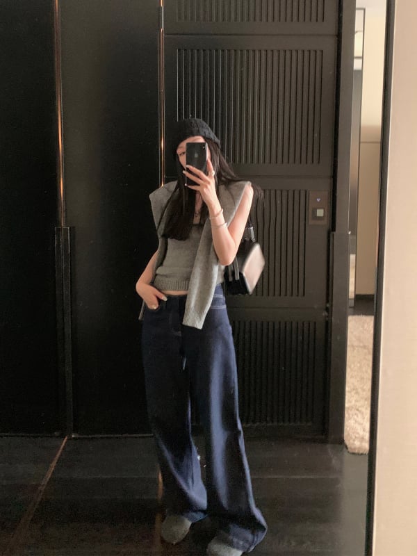 Traperice, ravne nogavice, elegantan gradski stil, denim tkanina, 95% pamuk, srednji pojas