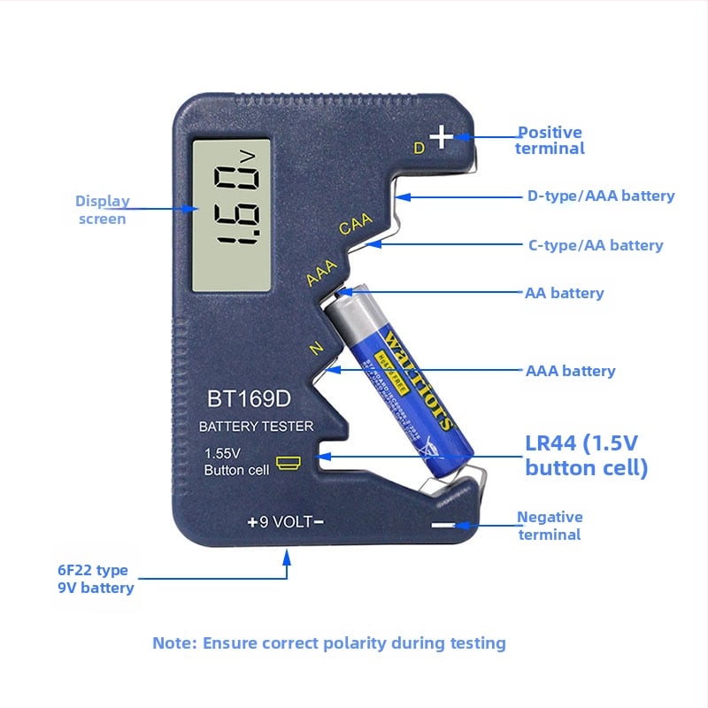 WHDZ BT169D tester baterija – mjerni instrument za suhe baterije