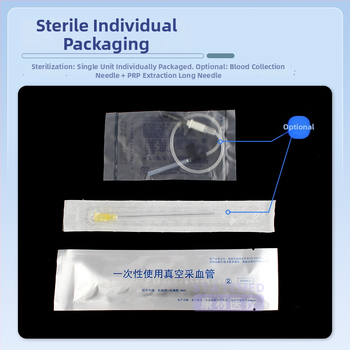 PRP sérum separačná trubička, sterilná lekárska centrifuga na odber krvi, objem 8 ml, Huabo