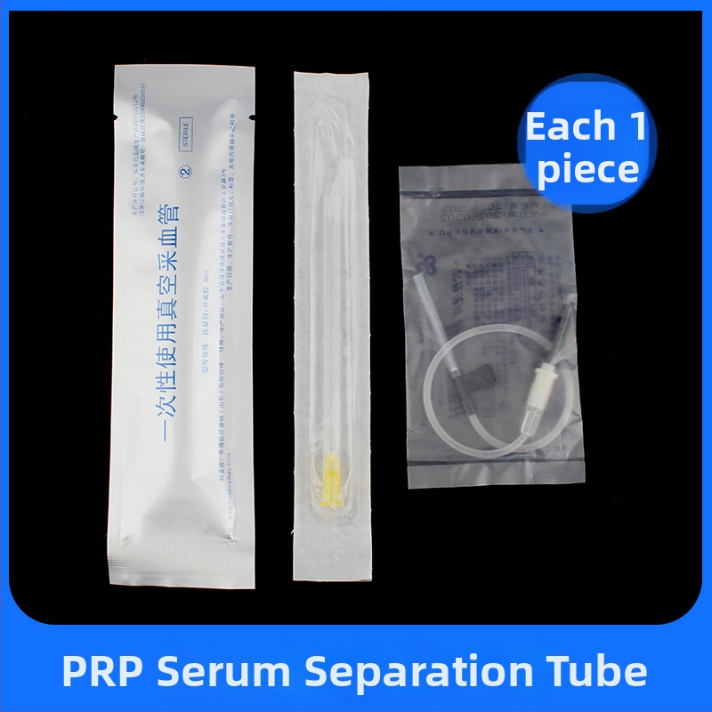 PRP sérum separačná trubička, sterilná lekárska centrifuga na odber krvi, objem 8 ml, Huabo