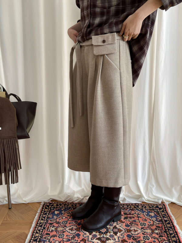 Ženske hlače visokog struka, ravni kroj, sedmodijelne duljine, poliester-viskoza smjesa, debeli materijal, blago elastične, bez glačanja, japansko-korejski casual stil, zima 2025