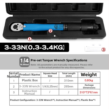 Musen Hall obrtni regulabilni moment ključ – legura, za ispitivanje momenta