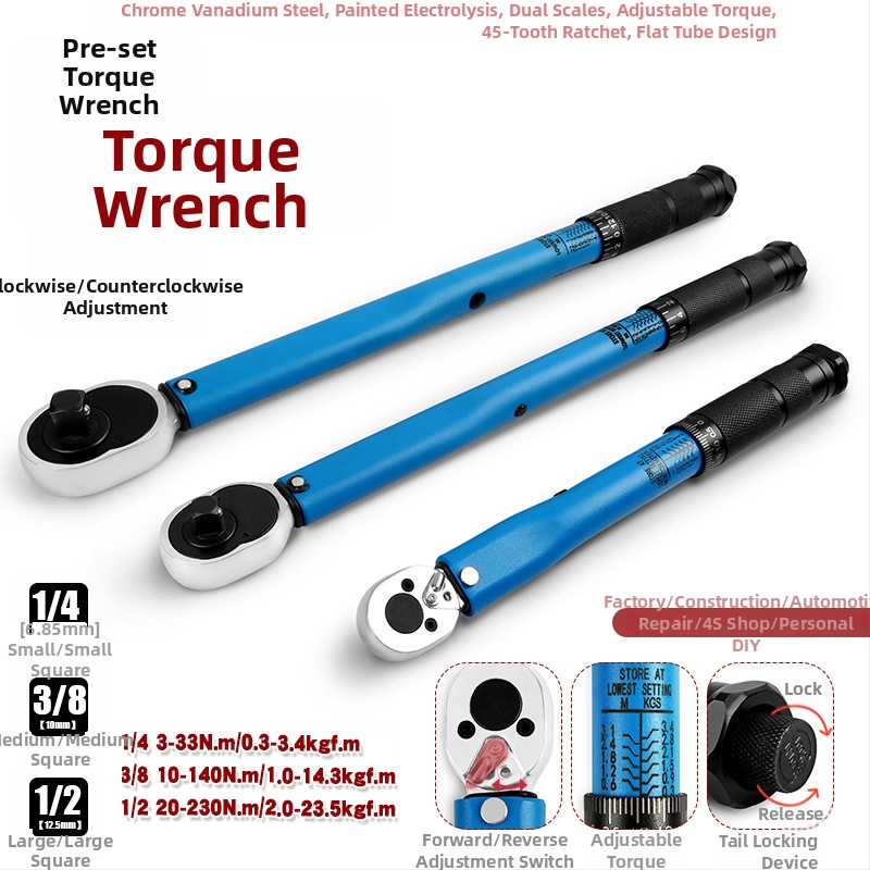 Musen Hall obrtni regulabilni moment ključ – legura, za ispitivanje momenta