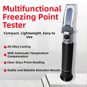 Etilénglikol-alapú antifriz és autómosófolyadék fagyáspont-mérő – refraktométer és hidrométer metanol és urea koncentrációhoz