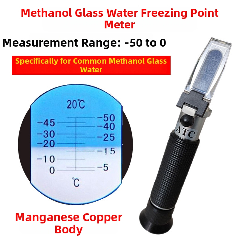 Etilénglikol-alapú antifriz és autómosófolyadék fagyáspont-mérő – refraktométer és hidrométer metanol és urea koncentrációhoz