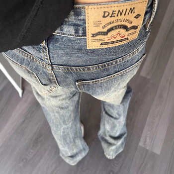Jacket Villa muške traperice, ravnog kroja, srednji porast, zip, pamuk denim