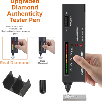 Pero na detekciu diamantov s testom tvrdosti nefritu a meračom tepelnej vodivosti pre identifikáciu šperkov