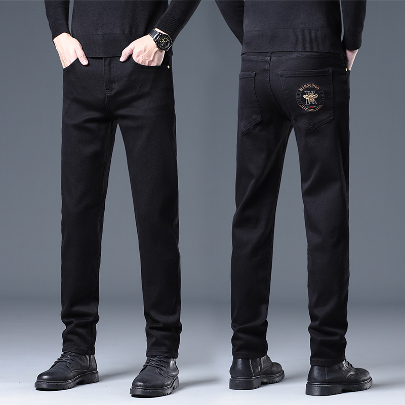 Muške traperice – uskog kroja, srednji pojas, zip, debeli denim, 91% pamuka