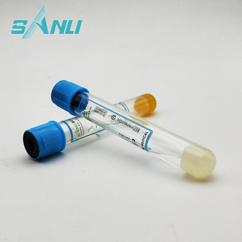 Jednokratna krvna probna cijev PRP sa sterilnim gel-separatorom natrijev citrat za separaciju seruma