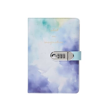 A5 bilježnica s ključem, naslovnica od imitacije kože, ljepilo spajanje, papir 80 g/m2, 100 stranica, poslovni stil