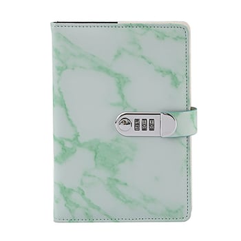Bilježnica Boyao, PU korica s mramornim uzorkom, žično vezanje, papir 80 g/m², 100 stranica