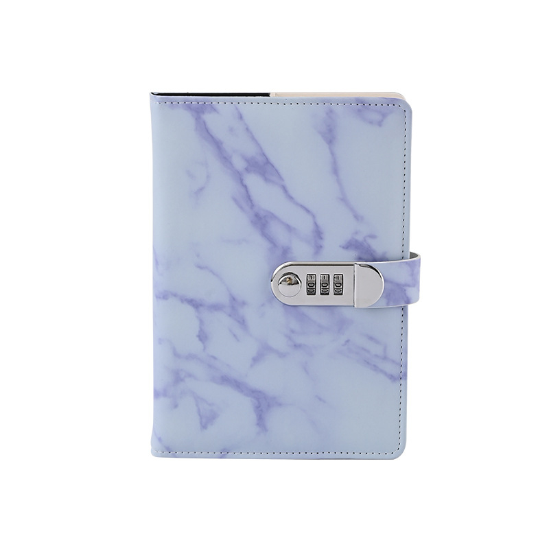 Bilježnica Boyao, PU korica s mramornim uzorkom, žično vezanje, papir 80 g/m², 100 stranica