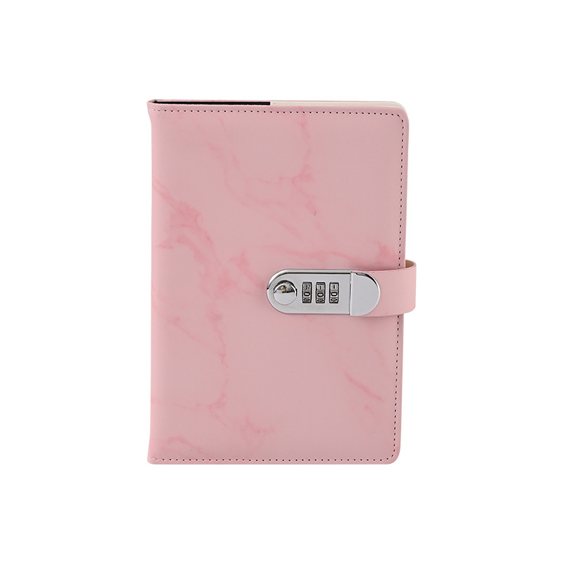 Bilježnica Boyao, PU korica s mramornim uzorkom, žično vezanje, papir 80 g/m², 100 stranica