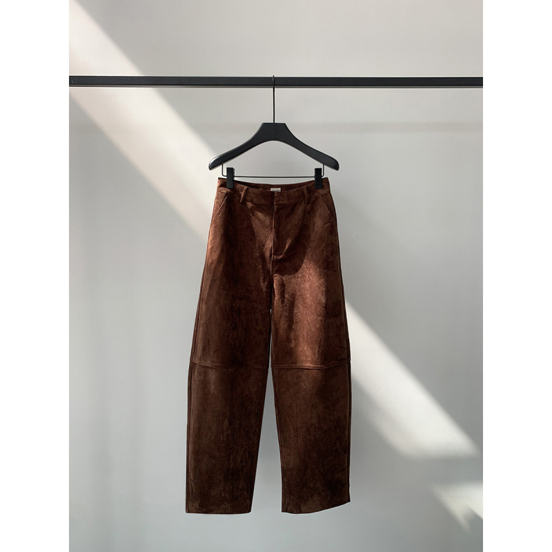 Ženske hlače u scimitar kroju, visoki pojas, dugačke do poda, casual stil, poliester (95%+), panel dizajn kolaže