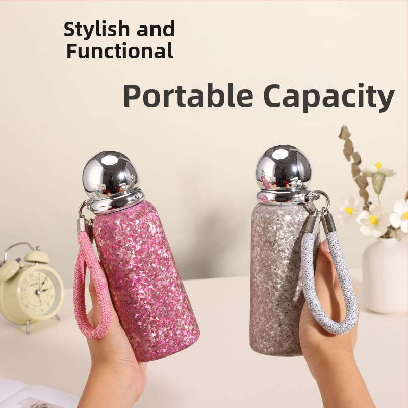 Titanové izolačné pohár, 6–12 h izolácie, skrutkovací uzáver, prenosný, darčekové balenie