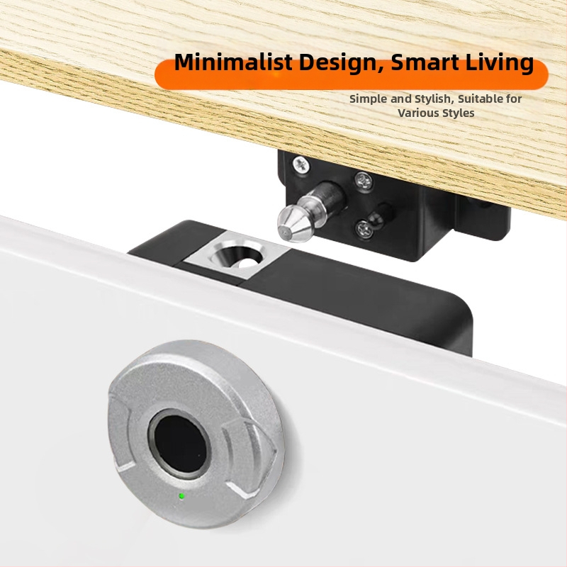 Ujjlenyomat-nyitó zár fiókokhoz és szekrényekhez - ABS anyag, modell 501sf, márka Xing hongrui, termékkód 501/502-PUTONG, háztartási használat, modern minimál stílus