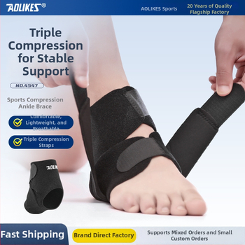 Aolikes zaštita za gležanj s elastičnom kompresijom — najlon, univerzalna za trčanje, vožnju biciklom i vanjske sportove