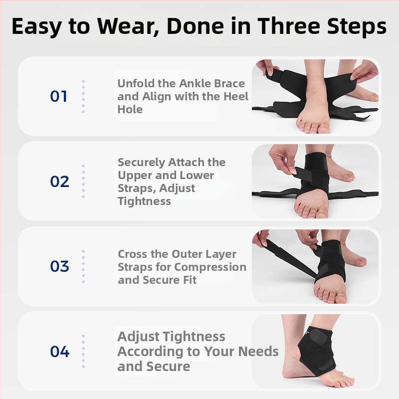 Aolikes zaštita za gležanj s elastičnom kompresijom — najlon, univerzalna za trčanje, vožnju biciklom i vanjske sportove