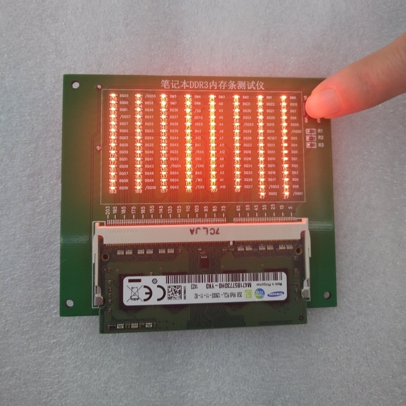 Laptop DDR3/DDR4/DDR5 memória modul és alaplap javító teszter, külső LED-del, modell 345