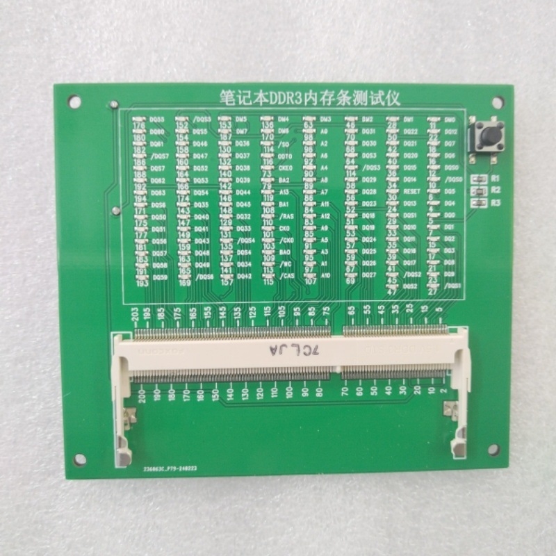 Laptop DDR3/DDR4/DDR5 memória modul és alaplap javító teszter, külső LED-del, modell 345