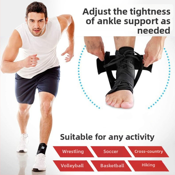 Riseup gležanj zavoj s prozračnim trakama za invertiranje/valgus, vezica, zaštita gležnja, za odrasle, košarka. Materijal: poliester