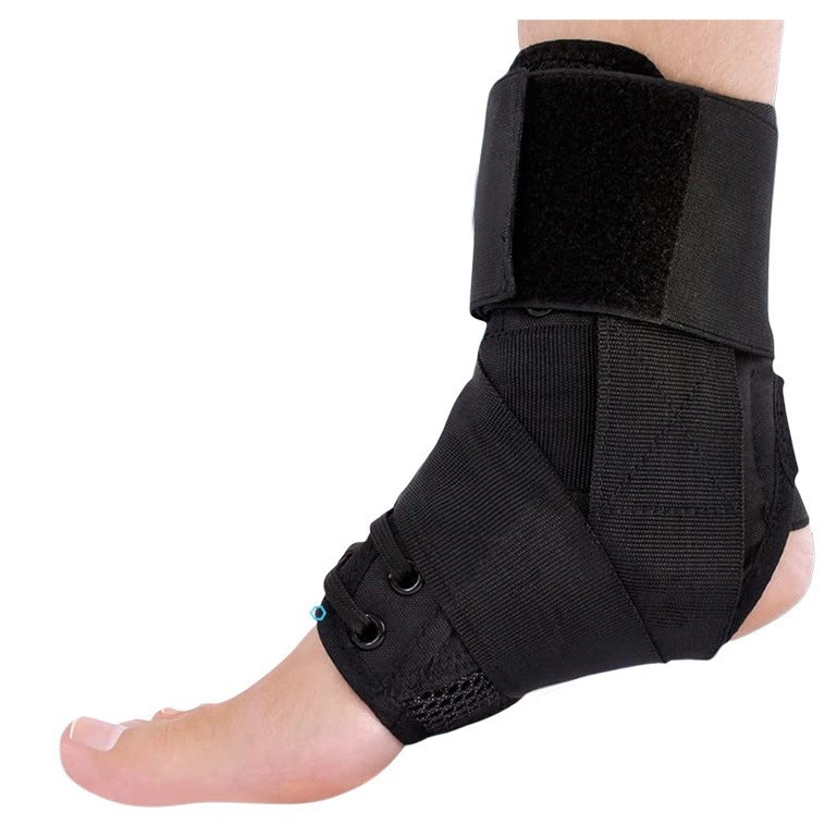 Riseup gležanj zavoj s prozračnim trakama za invertiranje/valgus, vezica, zaštita gležnja, za odrasle, košarka. Materijal: poliester